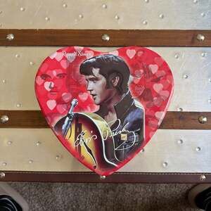 Elvis Presley Russell Stover Heart Shaped Candy Tin